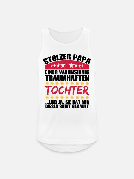 Traumhafte Tochter - Männer Tank Top atmungsaktiv - Weiß