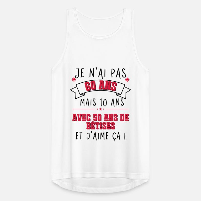 60. Geburtstag - Ich bin nicht 60 Männer Tank Top atmungsaktiv