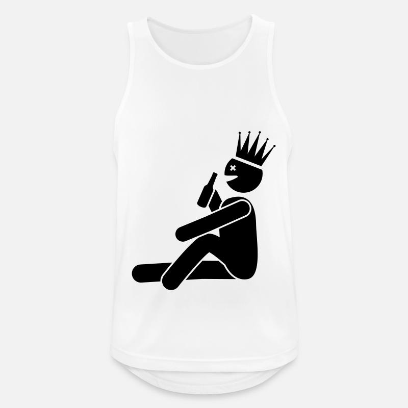Drinking Drinking Man Symbol - Men's Breathable Tank Top - white