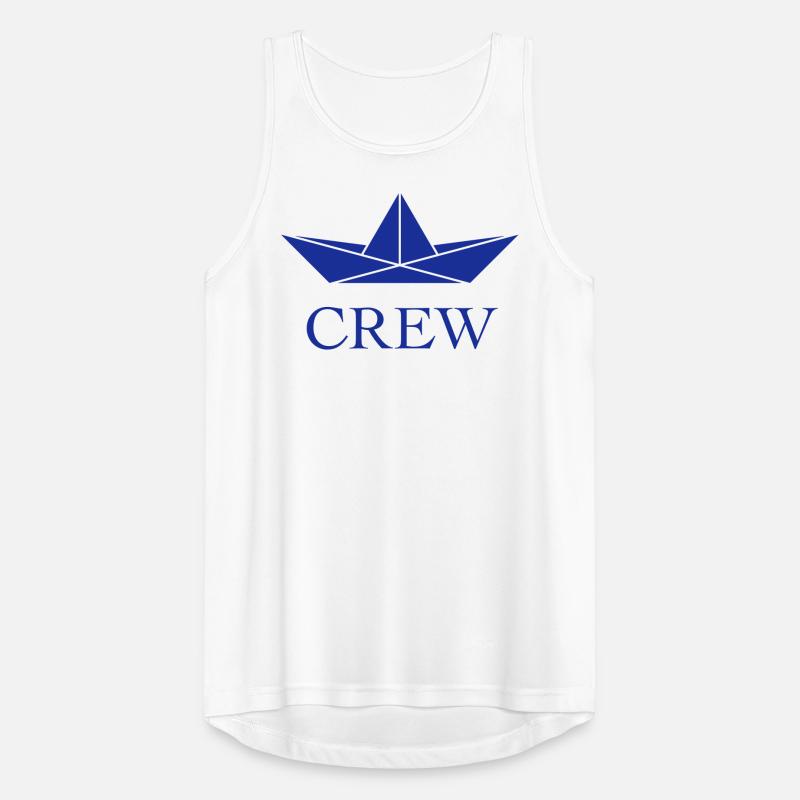 Crew (Crew Complement Paper Boat Paper Ship, Navy) Men's Breathable Tank Top