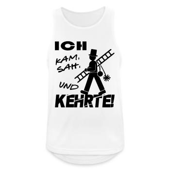 Job arbeit Beruf Schornsteinfeger - Männer Tank Top atmungsaktiv - Weiß - Vorne - Nick (188cm)