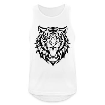 Tiger - Men's Breathable Tank Top - white - Front - Nick (188cm)