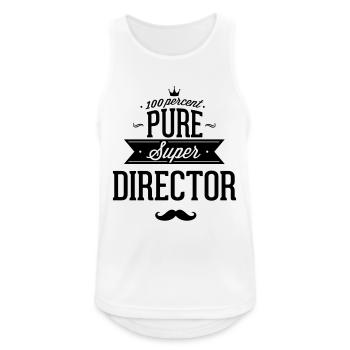 100 % directeur - Débardeur respirant Homme - blanc - Devant - Nick (188cm)