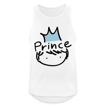 prince typo - Men's Breathable Tank Top - white - Front - Nick (188cm)