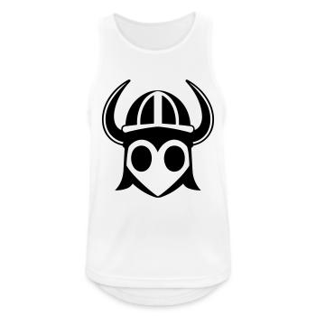 Wikingerhelm Krieger - Männer Tank Top atmungsaktiv - Weiß - Vorne - Nick (188cm)