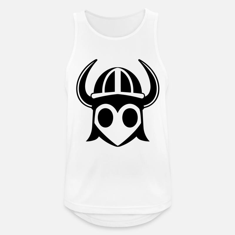 Wikingerhelm Krieger - Männer Tank Top atmungsaktiv - Weiß