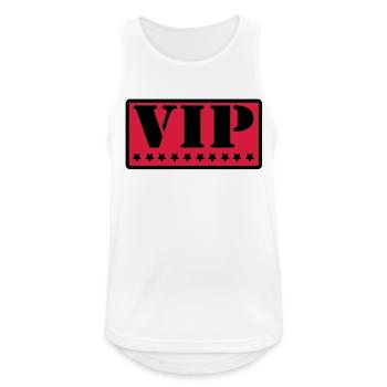 VIP - Men's Breathable Tank Top - white - Front - Nick (188cm)