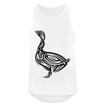 Goose Tribal Tattoo - Men's Breathable Tank Top - white - Front - Nick (188cm)