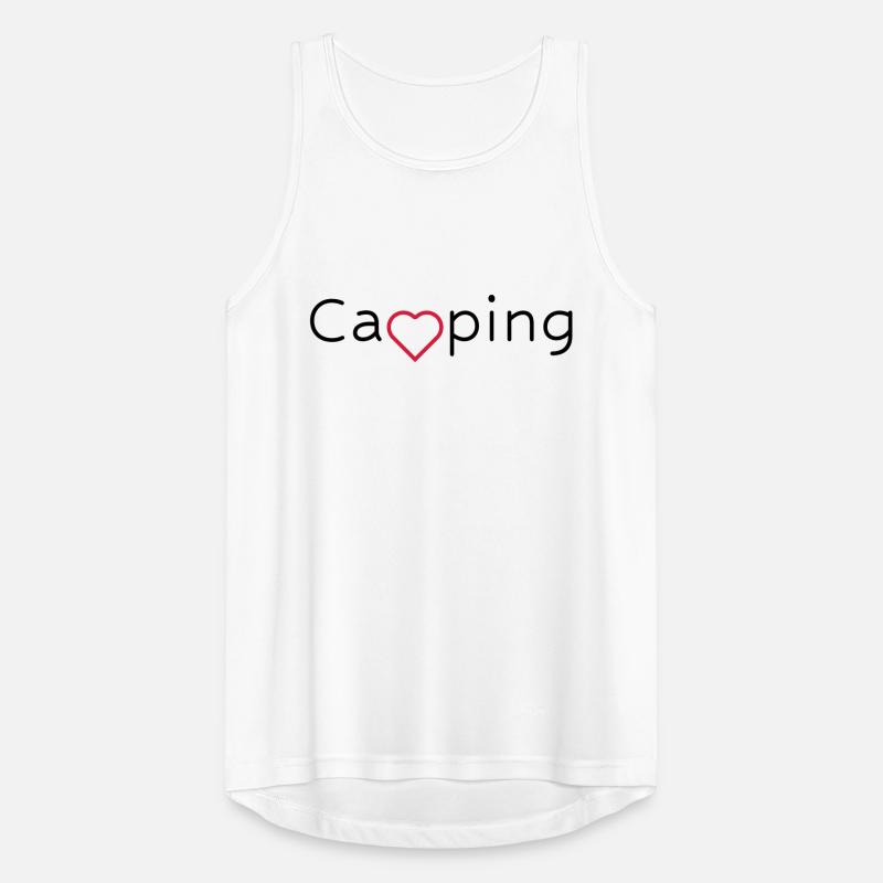Camping mit Herz Männer Tank Top atmungsaktiv