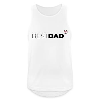 Best Dad - Männer Tank Top atmungsaktiv - Weiß - Vorne - Nick (188cm)