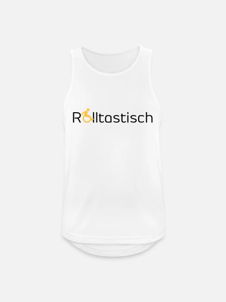Rolltastisch - Männer Tank Top atmungsaktiv - Weiß