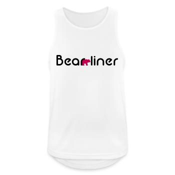 Berliner - Männer Tank Top atmungsaktiv - Weiß - Vorne - Nick (188cm)