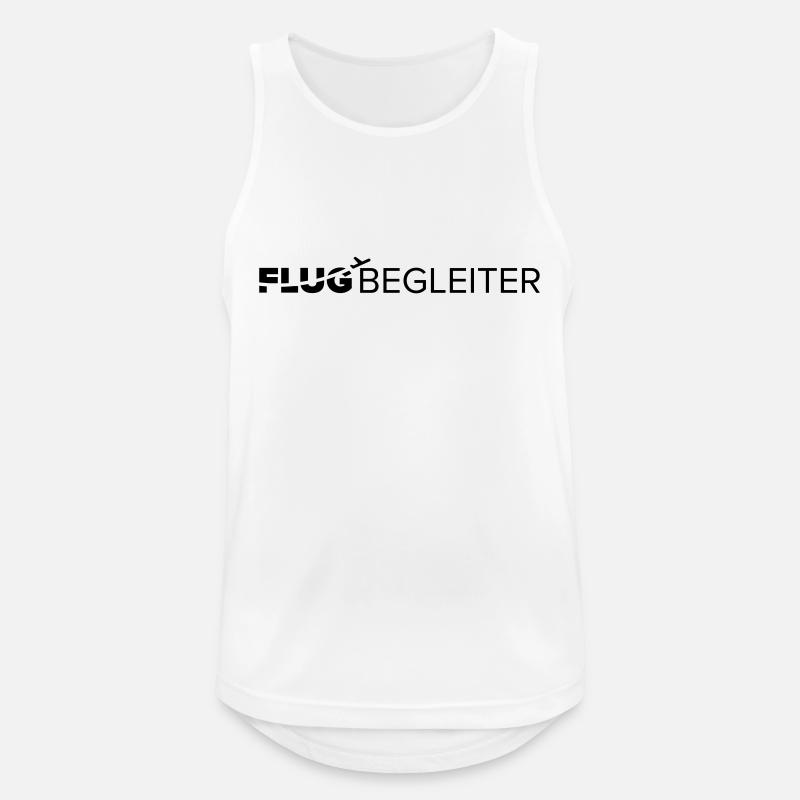 Flugbegeleiter - Männer Tank Top atmungsaktiv - Weiß