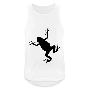 frog silhouette - Men's Breathable Tank Top - white - Front - Nick (188cm)