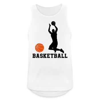Basket-ball - Débardeur respirant Homme - blanc - Devant - Nick (188cm)