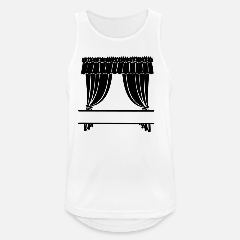 Gardinengeschäft oder Theater - Männer Tank Top atmungsaktiv - Weiß