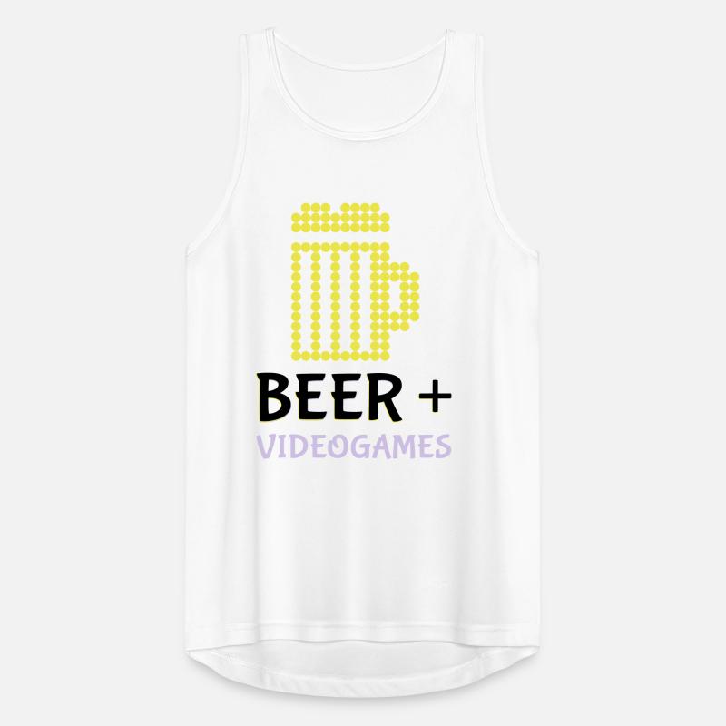 Pixel-Bier-Videospiele Männer Tank Top atmungsaktiv