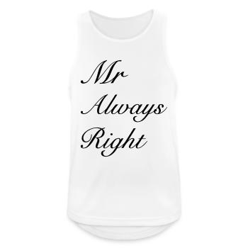 Mr Right - Débardeur respirant Homme - blanc - Devant - Nick (188cm)