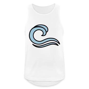 waves - Men's Breathable Tank Top - white - Front - Nick (188cm)