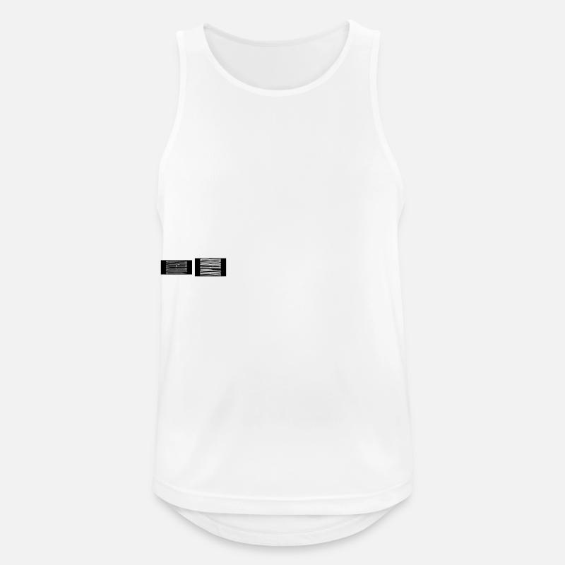 Work hard shop harder - Männer Tank Top atmungsaktiv - Weiß
