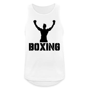 Boxe - Débardeur respirant Homme - blanc - Devant - Nick (188cm)