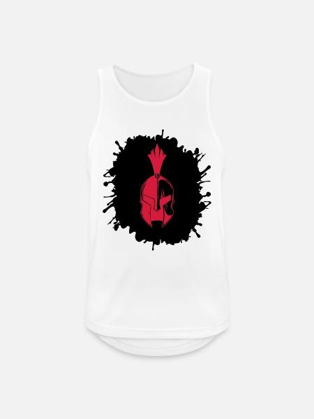 splatter sparta - Männer Tank Top atmungsaktiv - Weiß