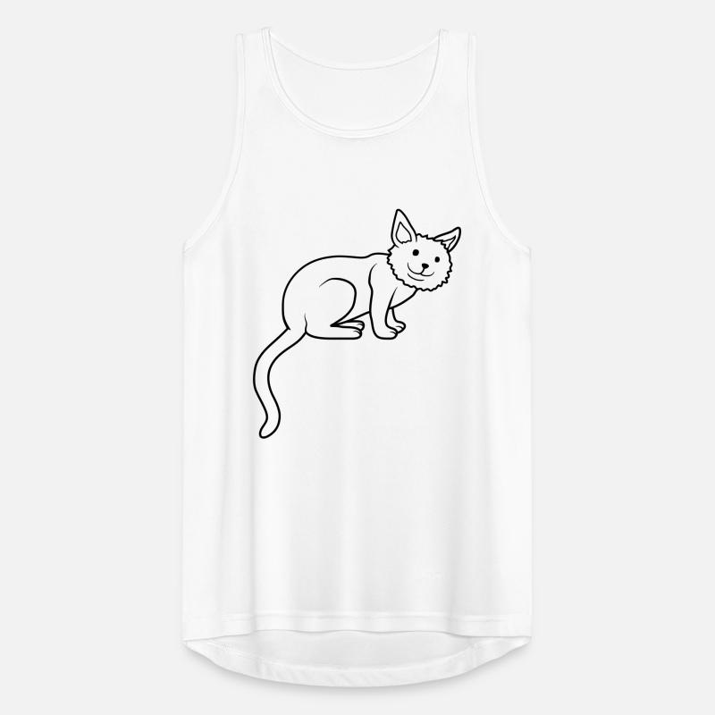 Mignon cher chat assis Débardeur respirant Homme