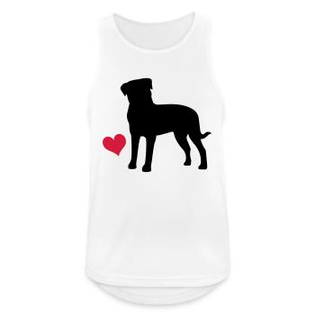 M. Rottweiler - Débardeur respirant Homme - blanc - Devant - Nick (188cm)