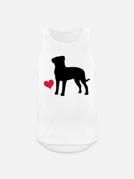 Rottweiler - Männer Tank Top atmungsaktiv - Weiß
