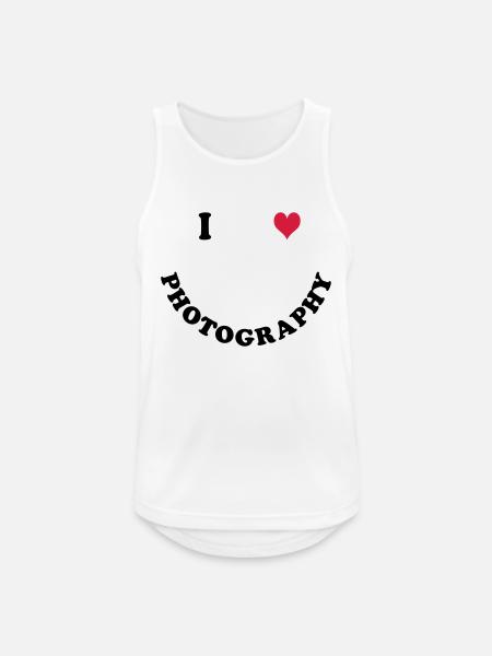 Photography - Men's Breathable Tank Top - white