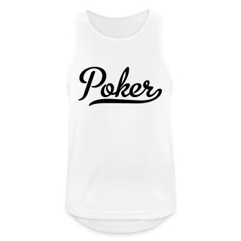 poker - Men's Breathable Tank Top - white - Front - Nick (188cm)