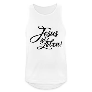 Jesus is life - Men's Breathable Tank Top - white - Front - Nick (188cm)