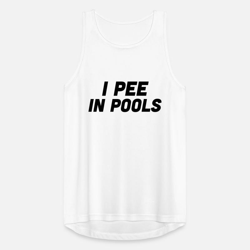 I pee in Pools Männer Tank Top atmungsaktiv