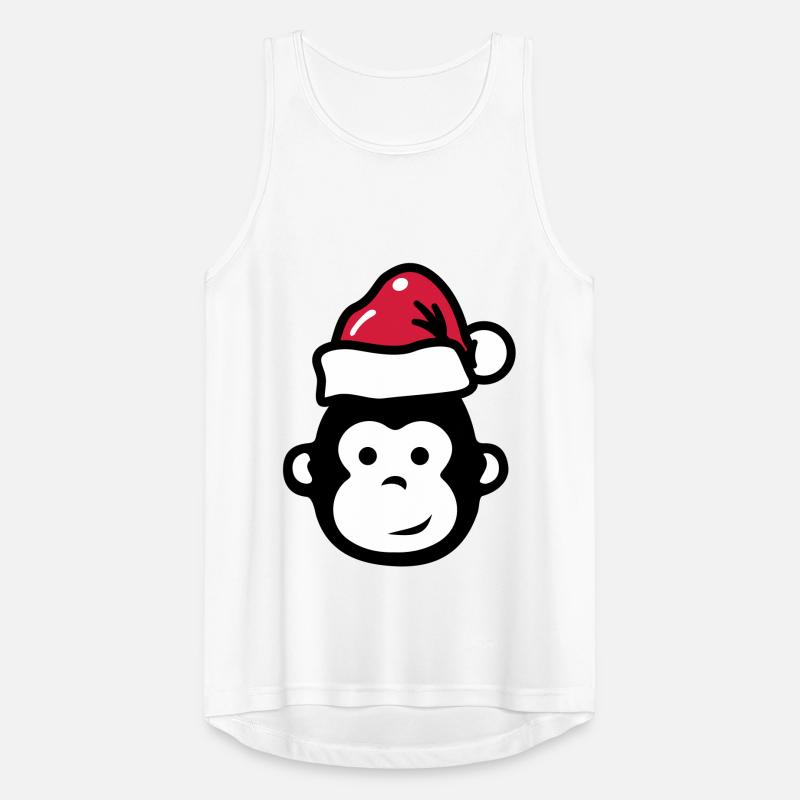 Monkey Christmas Xmas Comic Canotta da uomo traspirante