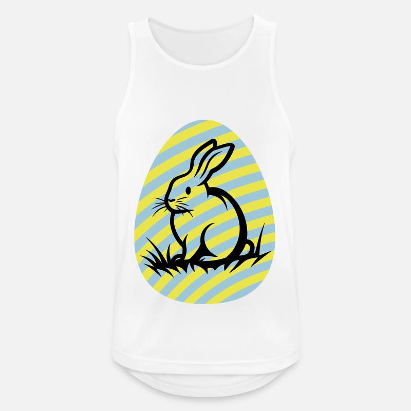 Bunny Easter Icon - Men's Breathable Tank Top - white