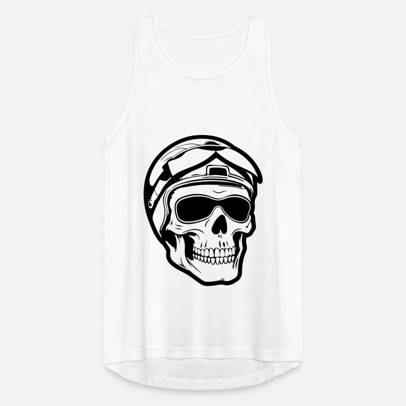 Skeleton Biker Débardeur respirant Homme