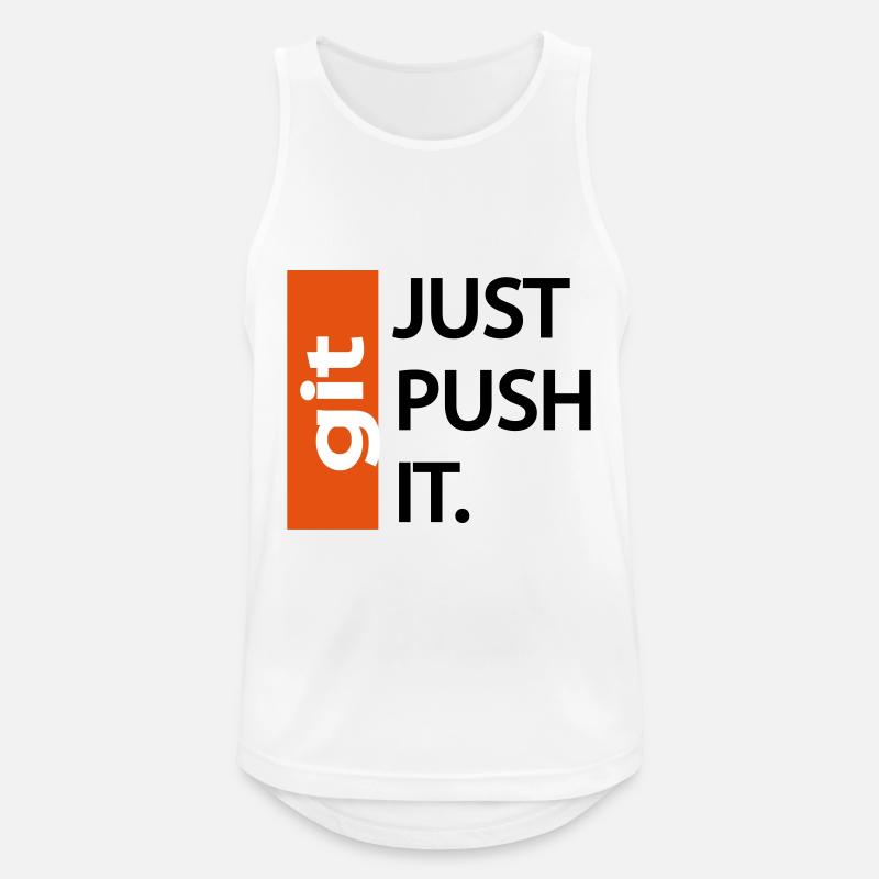 git pull - Débardeur respirant Homme - blanc