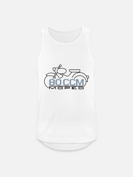 Moped Sparrow 80cc emblem - Men's Breathable Tank Top - white