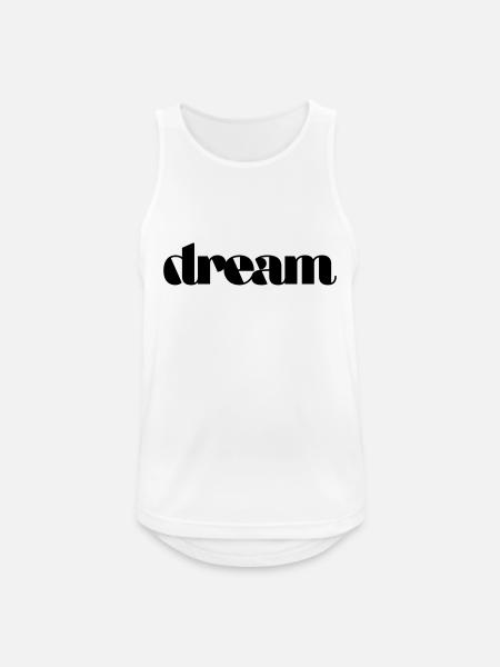 Dream - Men's Breathable Tank Top - white