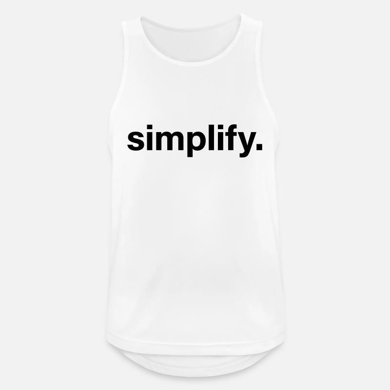 simplify - Men's Breathable Tank Top - white