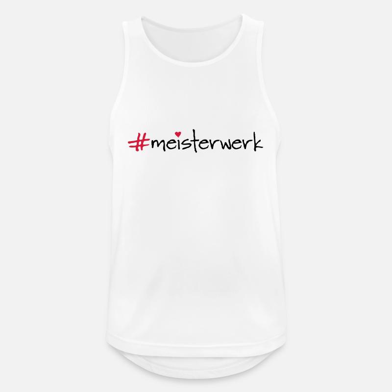 Masterpiece - Men's Breathable Tank Top - white