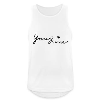 Friends love partnership marriage saying gift - Men's Breathable Tank Top - white - Front - Nick (188cm)