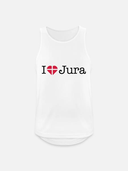 I love Jura - Men's Breathable Tank Top - white