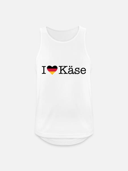 I love cheese - Men's Breathable Tank Top - white
