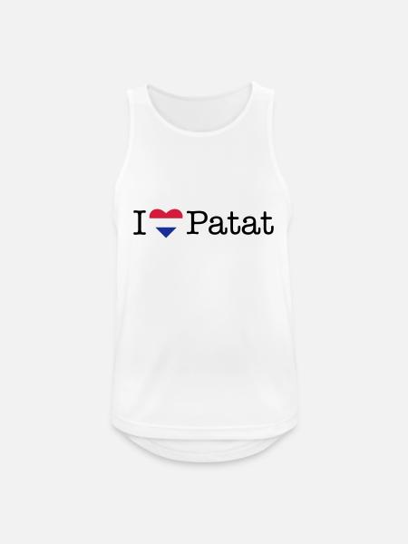 I love Patat - Men's Breathable Tank Top - white