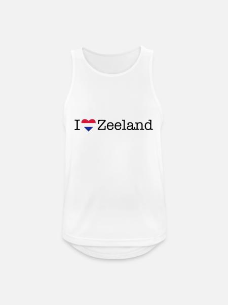 I love Zeeland - Men's Breathable Tank Top - white