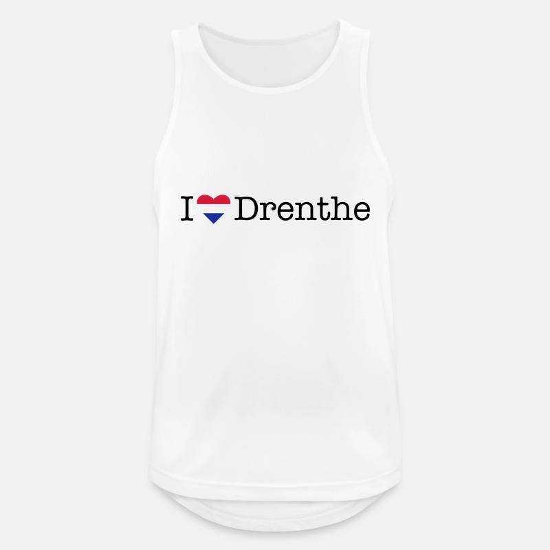 I love Drenthe - Men's Breathable Tank Top - white