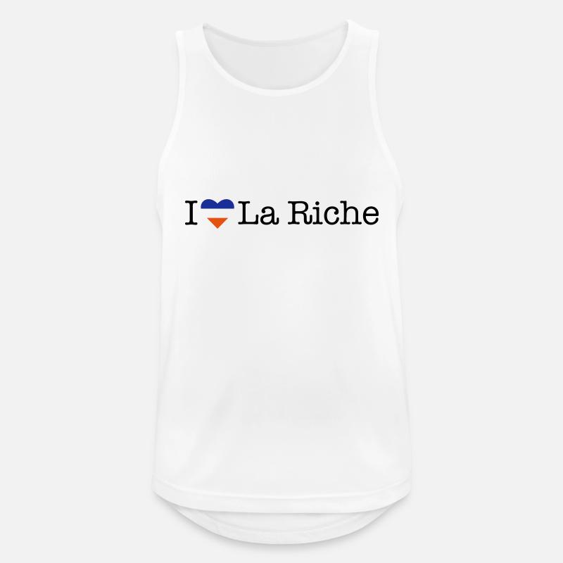 I love La Riche - Männer Tank Top atmungsaktiv - Weiß