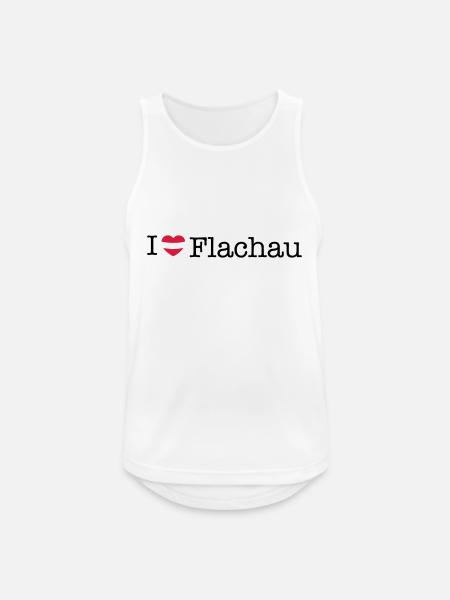 I love Flachau - Männer Tank Top atmungsaktiv - Weiß