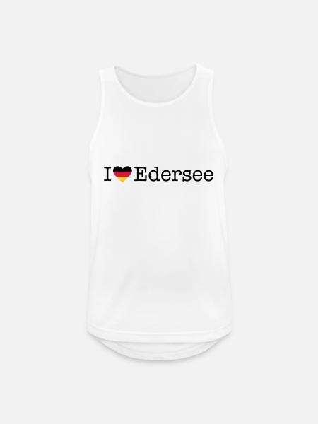 I love Edersee - Men's Breathable Tank Top - white